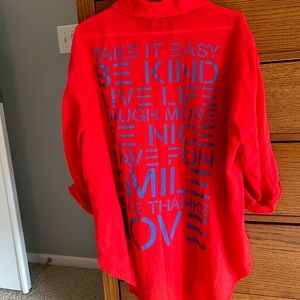 Sundry oversized button down shirt